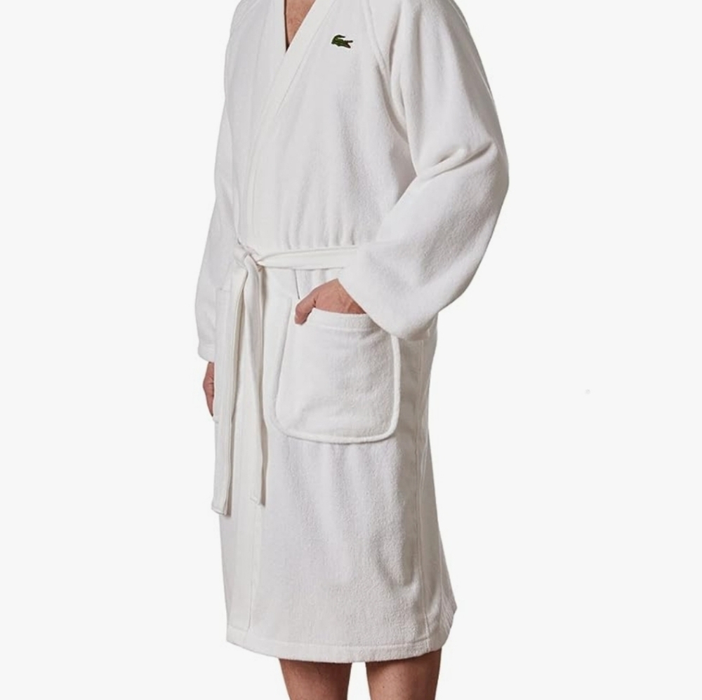 Lacoste unisex bathrobe-NEW - Picture 2 of 2